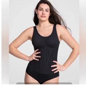 HoneyLove Boldness Tank Black Shapewear Compression Sculpting Control Medium